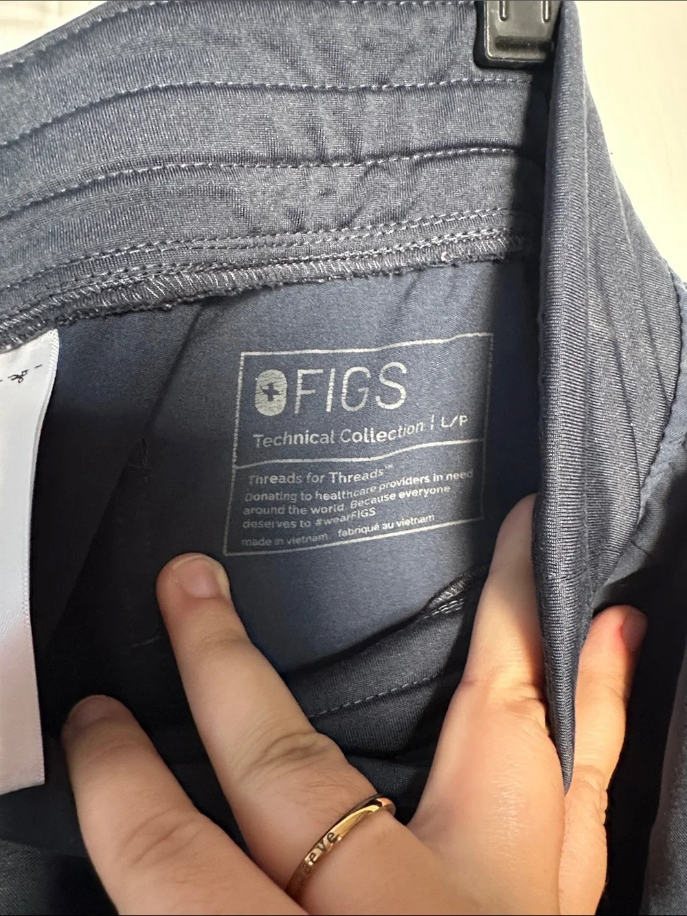 Figs Men's Navy Blue Jogger Sweatpants with Drawstring